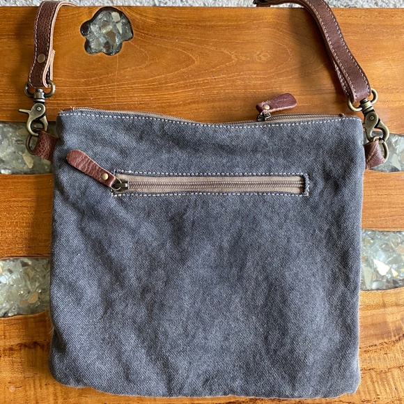 Myra Bag Crossbody geometric/Calf hair - Picture 3 of 8